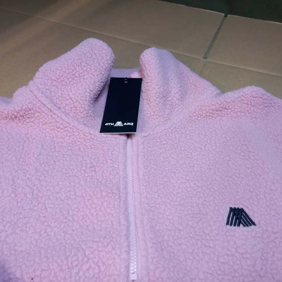 4TH ARQ DUSTY PINK BORG SWEATER - SMALL