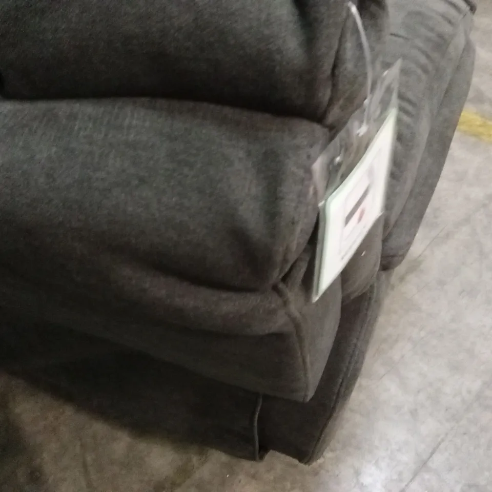 ALBION FABRIC 2 SEATER HIGH BACK MANUAL RECLINER SOFA - CHARCOAL RRP £579