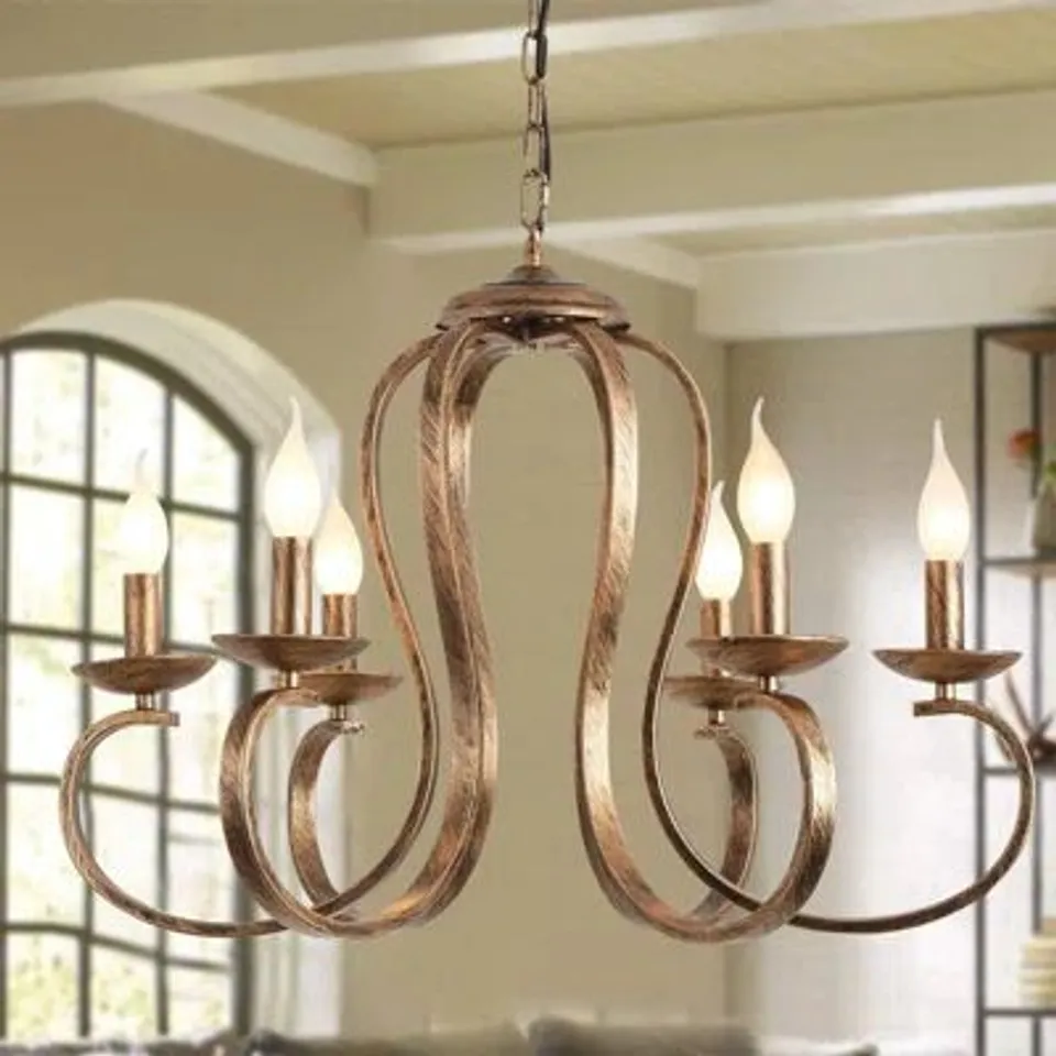 BOXED KULPSVILLE 6-LIGHT CANDLE STYLE CHANDELIER (1 BOX)