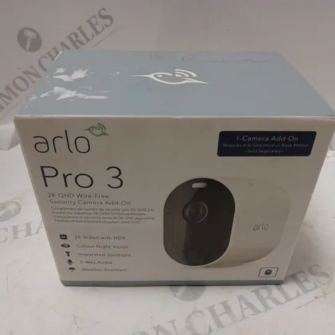 BOXED ARLO PRO 3 SECURITY CAMERA