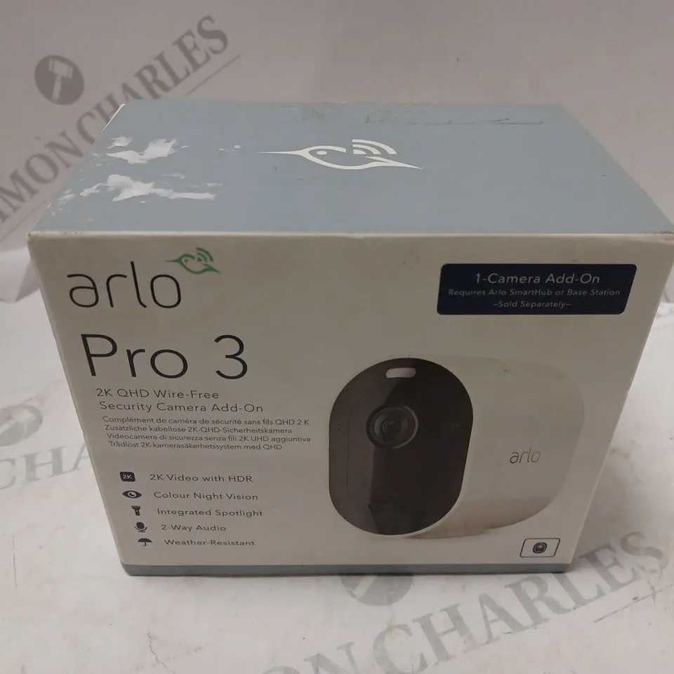 BOXED ARLO PRO 3 SECURITY CAMERA 