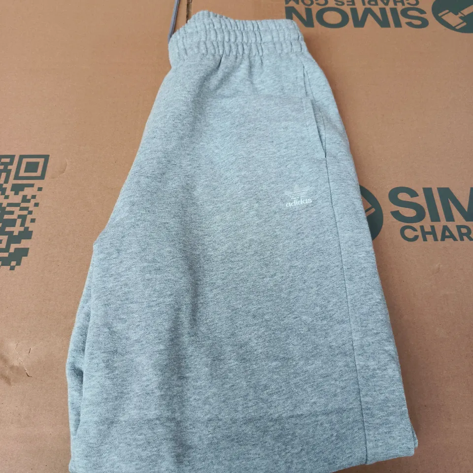 ADIDAS GREY TRACKSUIT BOTTOMS - SIZE M - WOMENS 