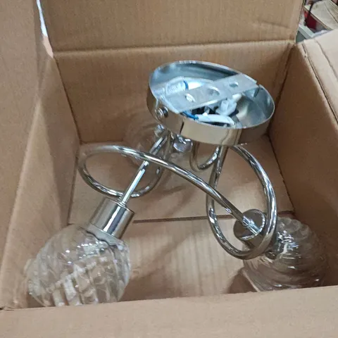 BOXED DONELSON 3 LIGHT SEMI FLUSH MOUNT