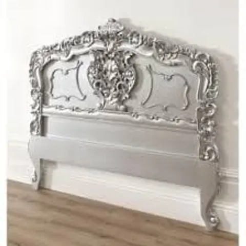 BRAND NEW HOMESDIRECT365 SILVER ROCOCO ANTIQUE FRENCH STYLE HEADBOARD