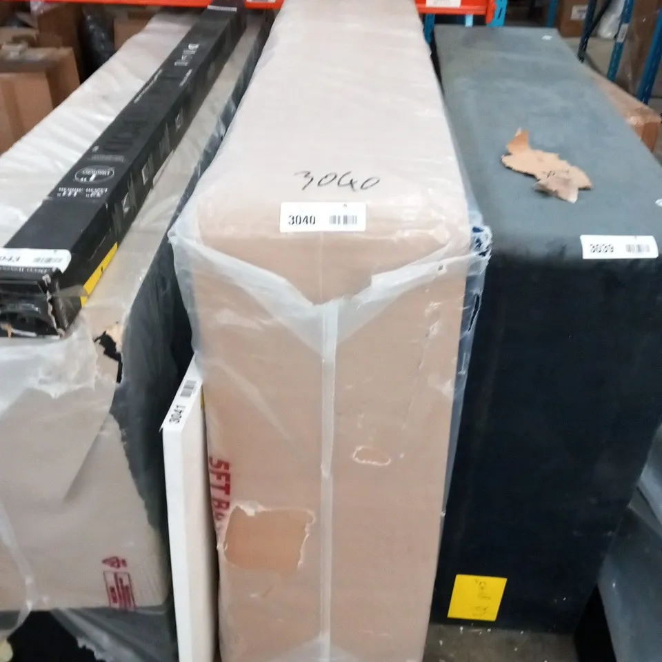 BOXED BLUE VELVET DOUBLE BED BASE 