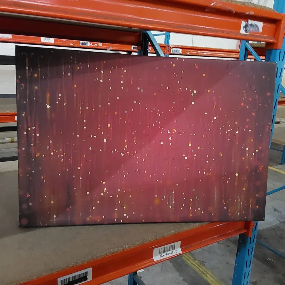 COLOURFUL DOTS ABSTRACT - WRAPPED CANVAS