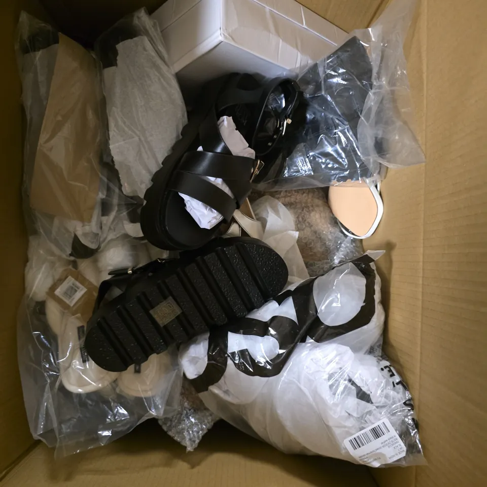 APPROXIMATELY 10 ASSORTED PAIRS OF FOOTWEAR PRODUCTS IN VARIOUS STYLES & SIZES 