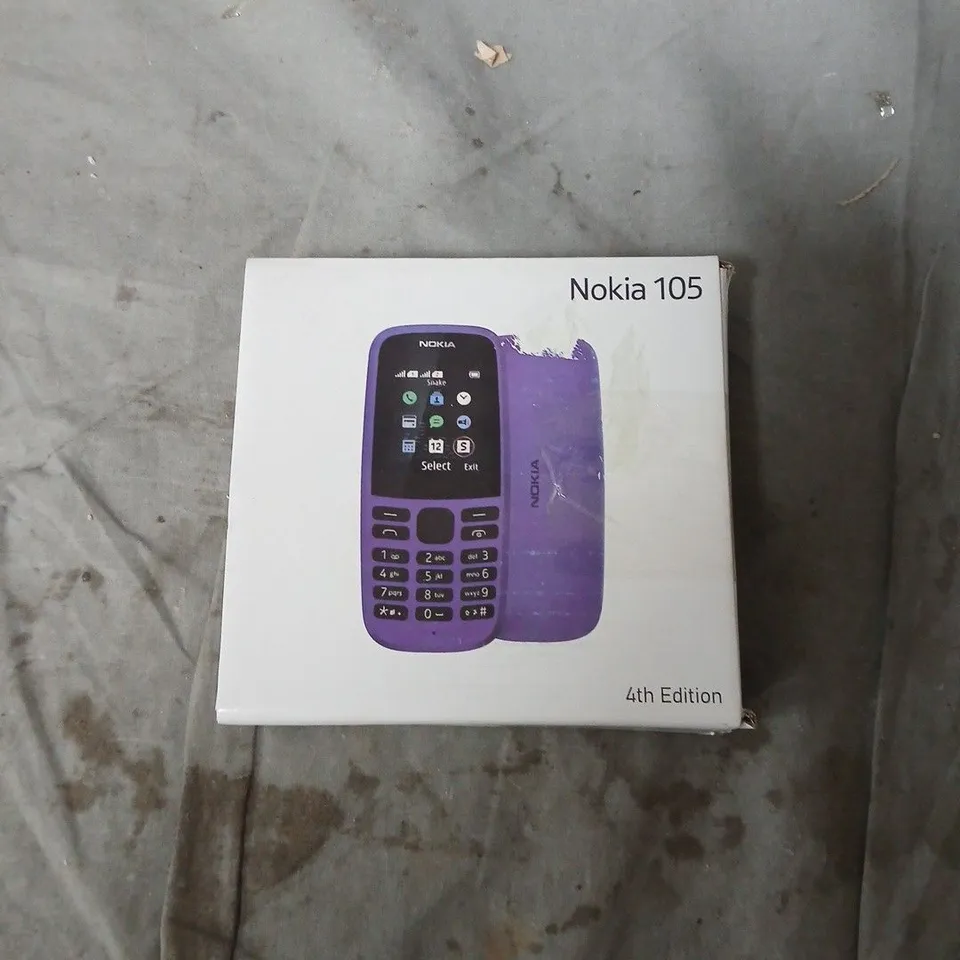NOKIA 105 4TH EDITION - BLACK MOBILE PHONE (BOXED)