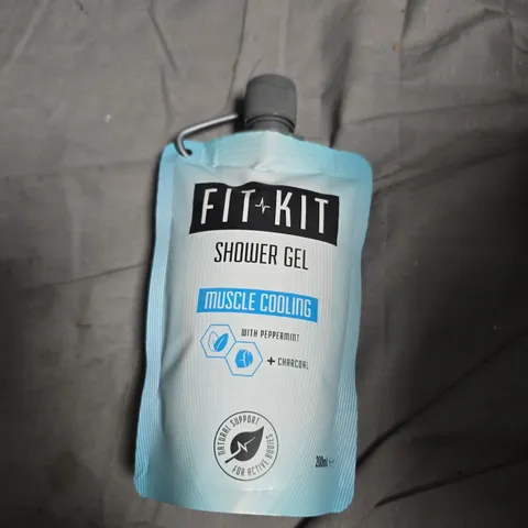 FIT KIT SHOWER GEL – MUSCLE COOLING, PEPPERMINT & CHARCOAL, 200ML 