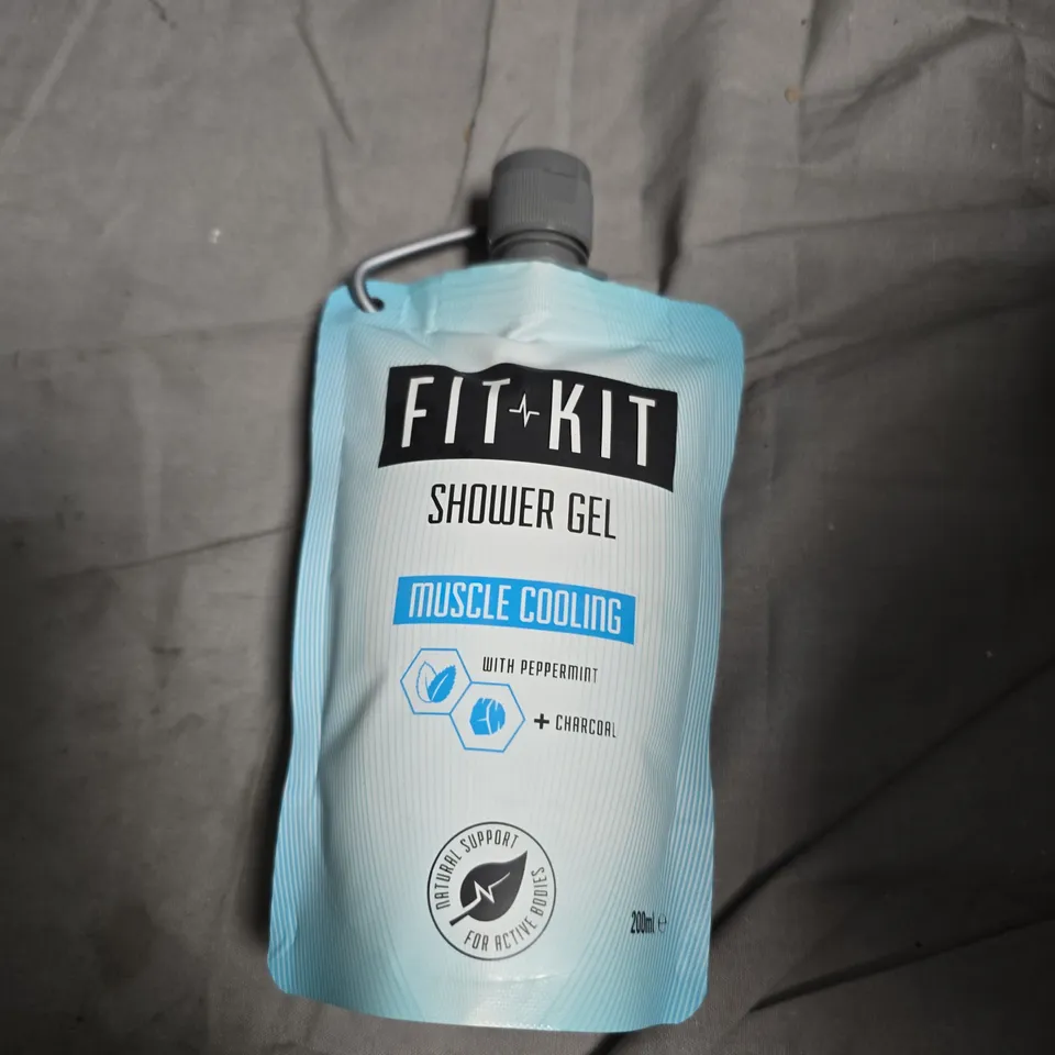 FIT KIT SHOWER GEL – MUSCLE COOLING, PEPPERMINT & CHARCOAL, 200ML 