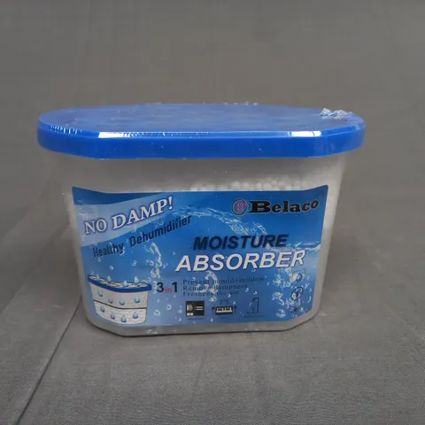 BOX OF APPROXIMATELY 12 BELACO MOISTURE ABSORBER DEHUMIDIFIER BOXES