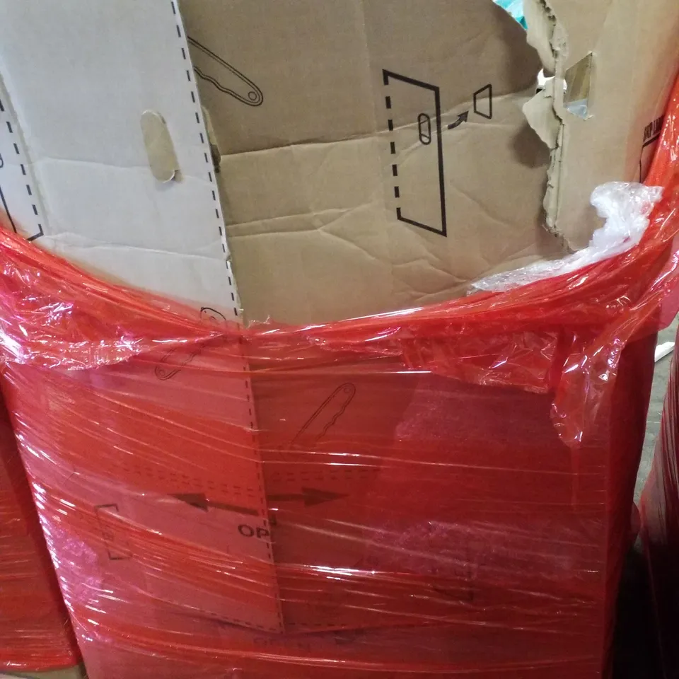 PALLET CONTAINING ASSORTED PRODUCTS INCLUDING OFFICE CHAIR, DECORATIVE WALL CLOCK, FOLDABLE PLAY MAT & KIDS BOOSTER SEAT