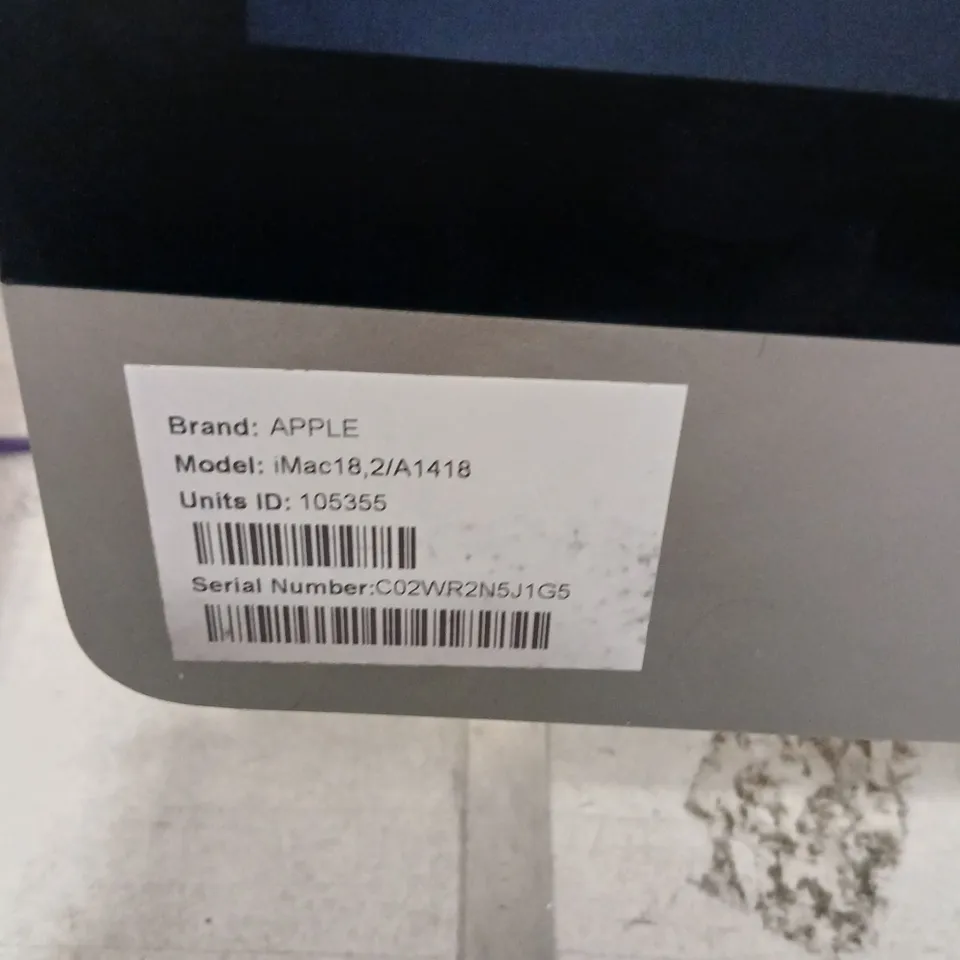 APPLE IMAC 21.5-INCH (IMAC18,2 / A1418) – STARTUP FOLDER (QUESTION MARK) SCREEN