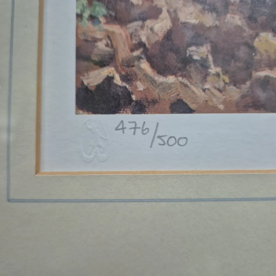 JAMES D PRESTON FRAMED LIMITED EDITION ART PRINT (476/500)