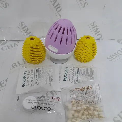 BOXED ECOEGG 750 WASHES LAUNDRY EGG KIT WITH DRYER EGGS & DETOX TABLETS