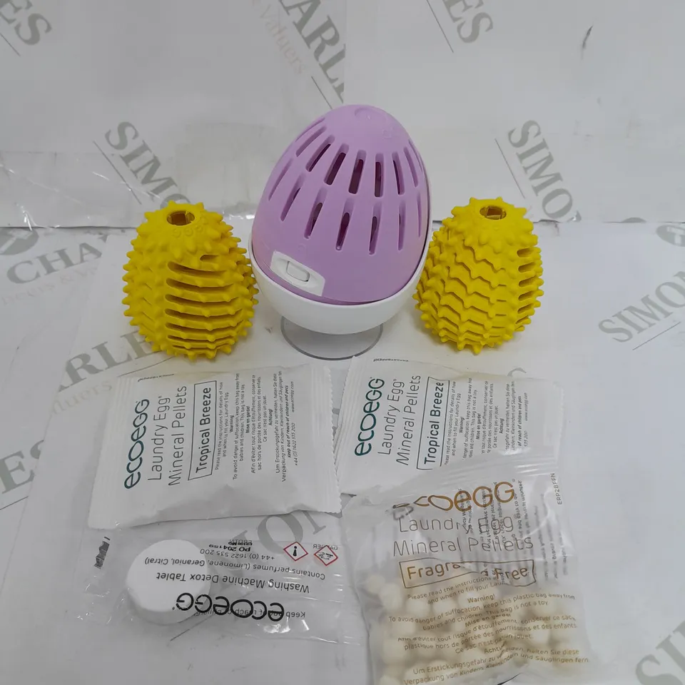 BOXED ECOEGG 750 WASHES LAUNDRY EGG KIT WITH DRYER EGGS & DETOX TABLETS
