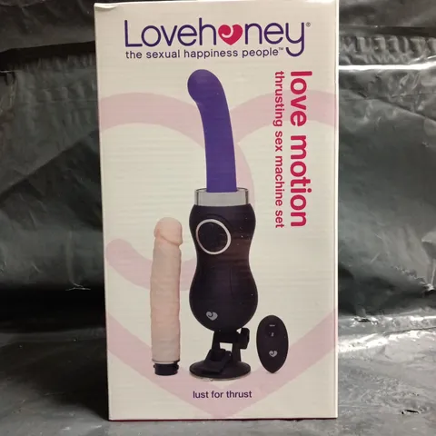 BOXED LOVEHONEY LOVE MOTION THRUSTING SEX MACHINE SET