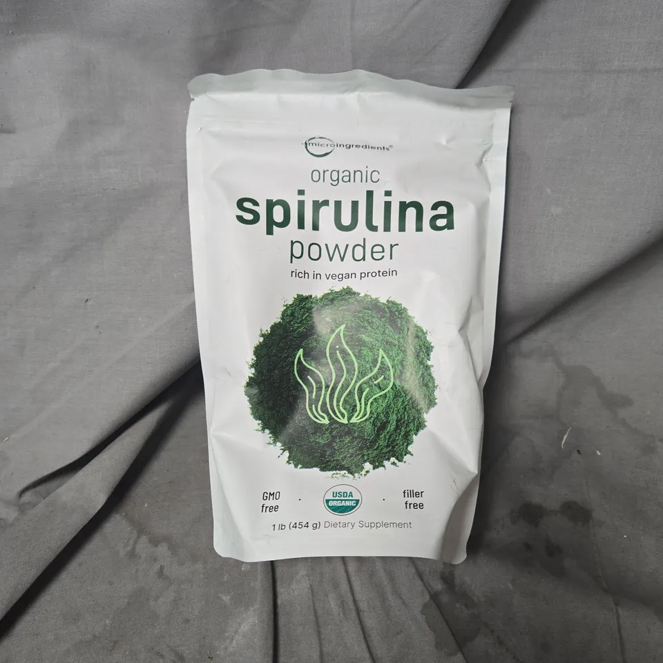 ORGANIC SPIRULINA POWDER – MICRO INGREDIENTS – 1 LB (454 G) DIETARY SUPPLEMENT