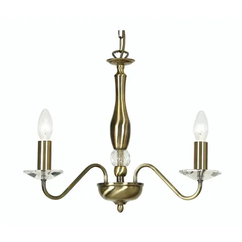 BOXED FRANCINE 3-LIGHT CANDLE-STYLE CHANDELIER (1 BOX)