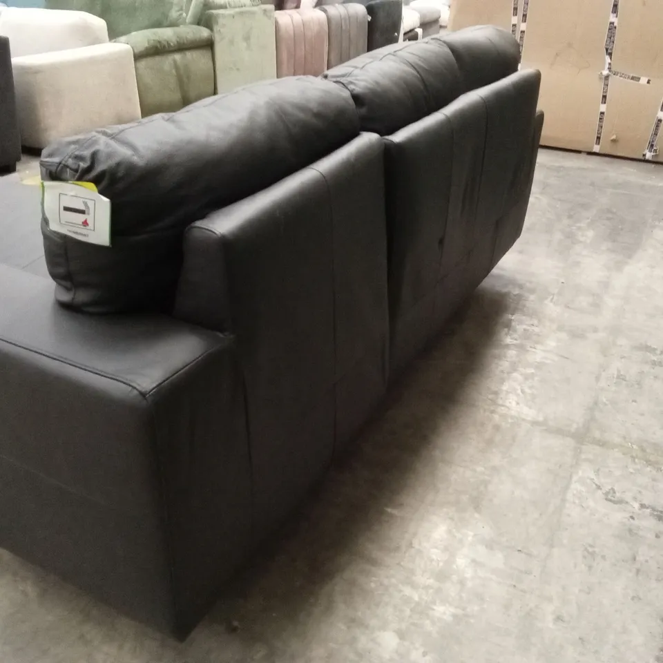 HAMPSHIRE ITALIAN LEATHER RIGHT HAND 3 SEATER CHAISE RRP £1499