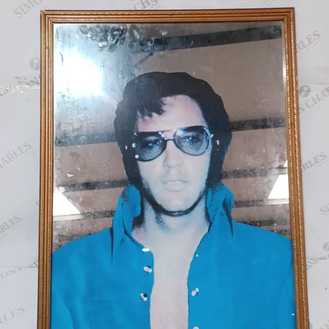 UNBRANDED DECORATIVE ELVIS PRESLEY MIRROR W. ORNATE STYLE FRAME