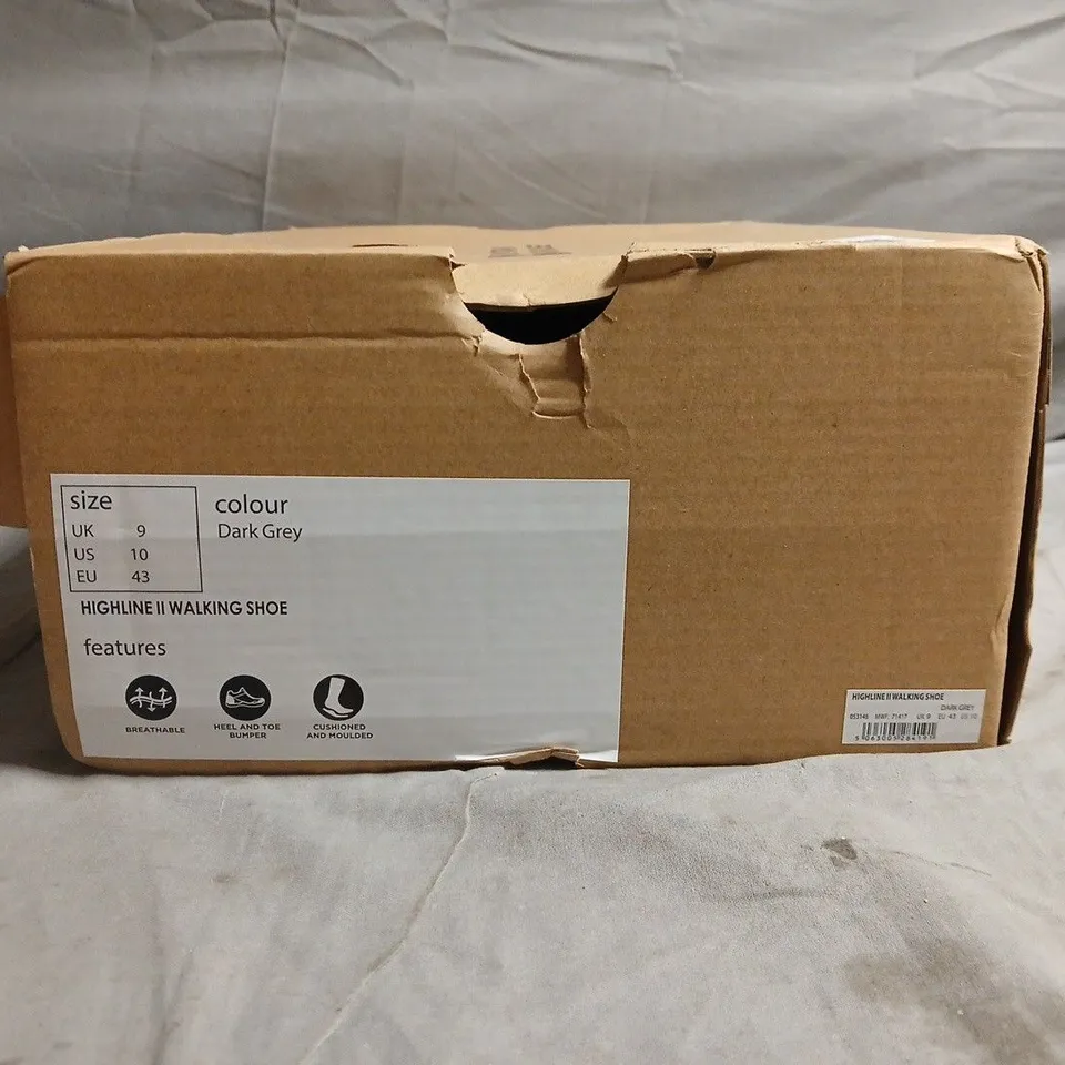 HIGHLINE II WALKING SHOES – DARK GREY, UK 9 (US 10 / EU 43)