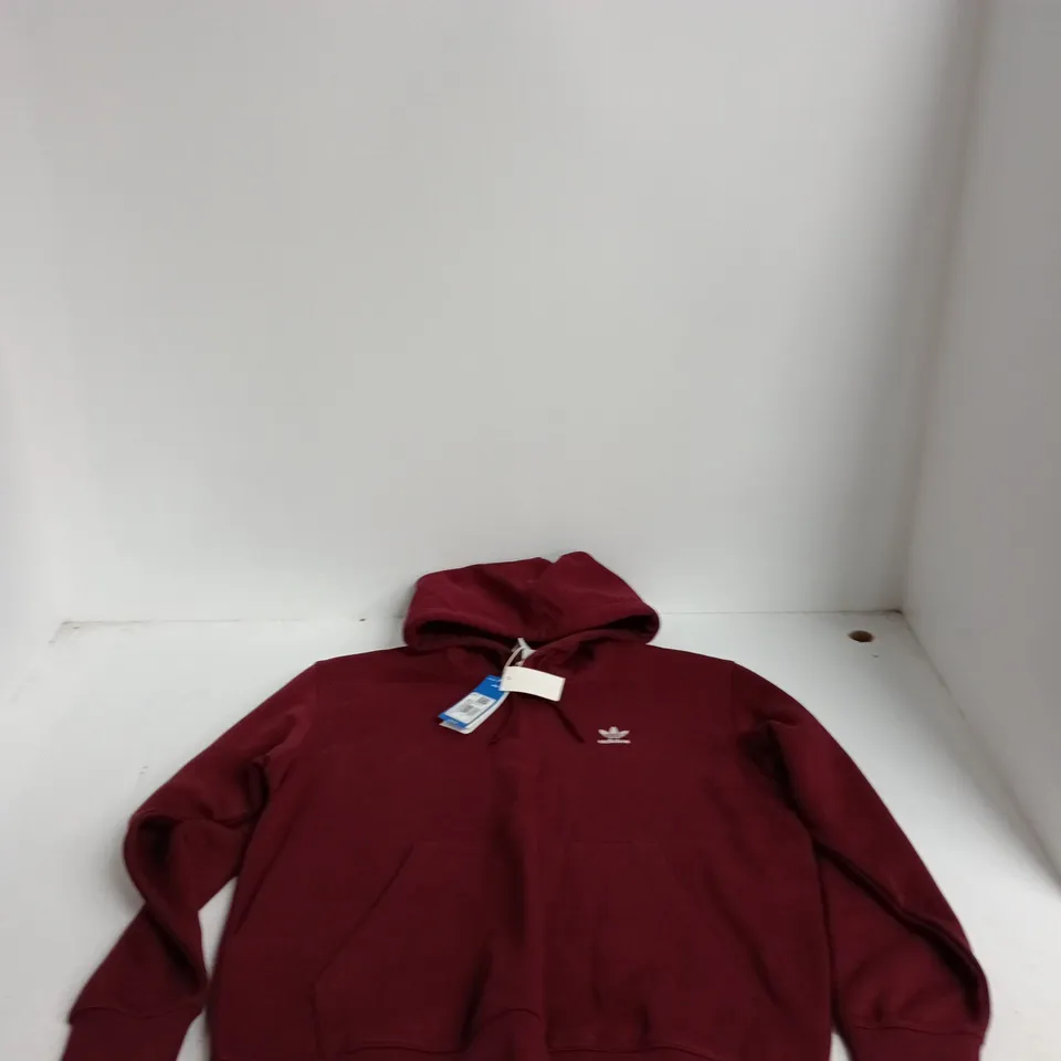 ADIDAS MAROON HOODIE - UK L