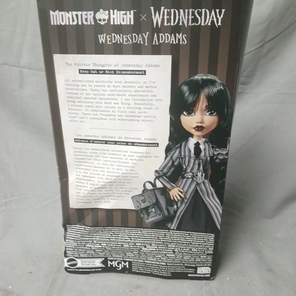 MONSTER HIGH WEDNESDAY ADDAMS DOLL – BOXED