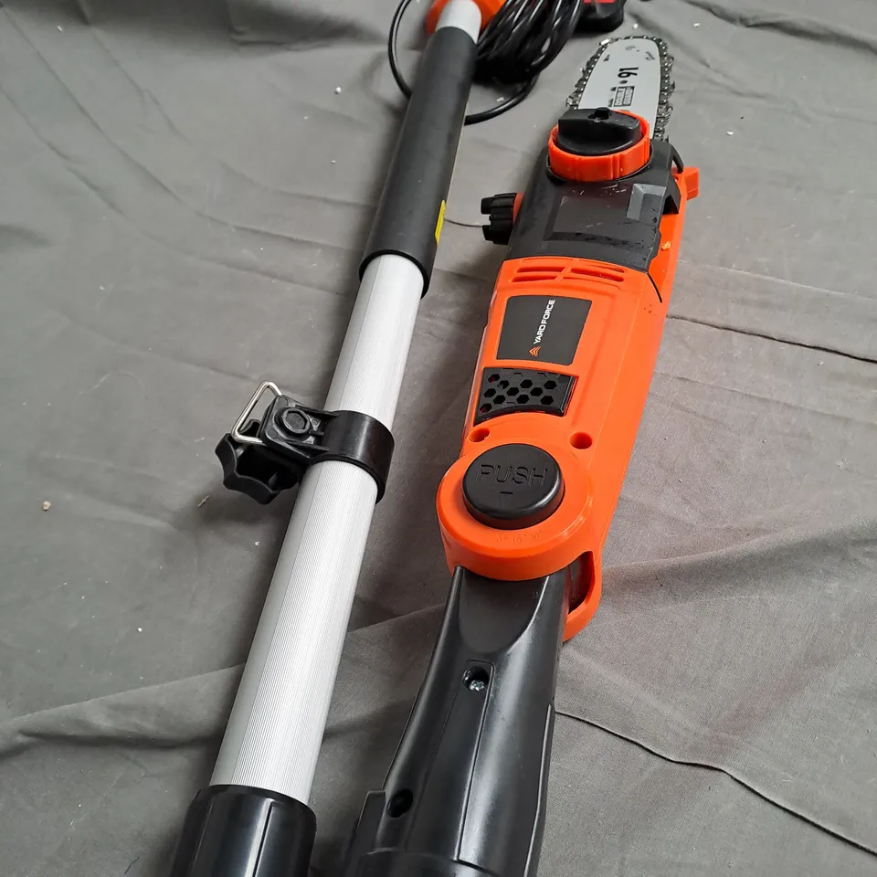 BOXED YARD FORCE 750W EXTENDABLE POLE PRUNER - COLLECTION ONLY