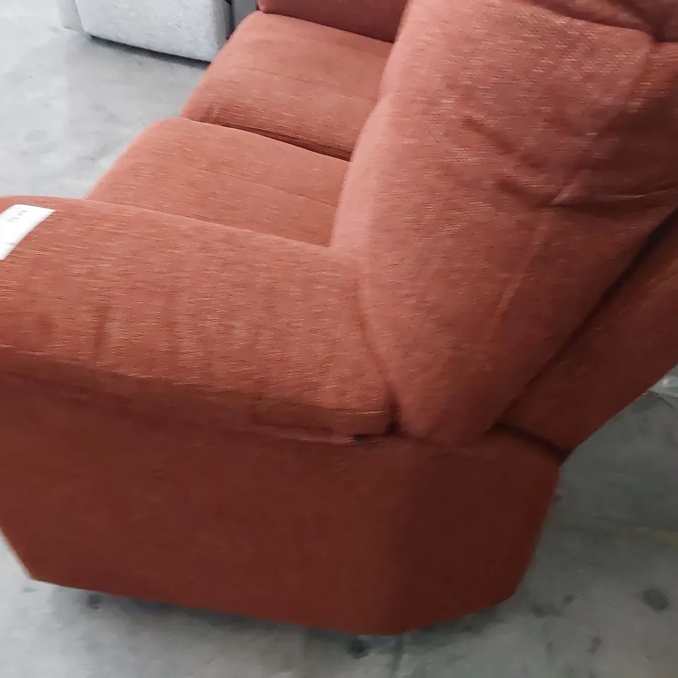 QUALITY BRITISH DESIGNER G PLAN CHLOE POWER RECLINING TWO SEATER SOFA MASCA OCHRE FABRIC 