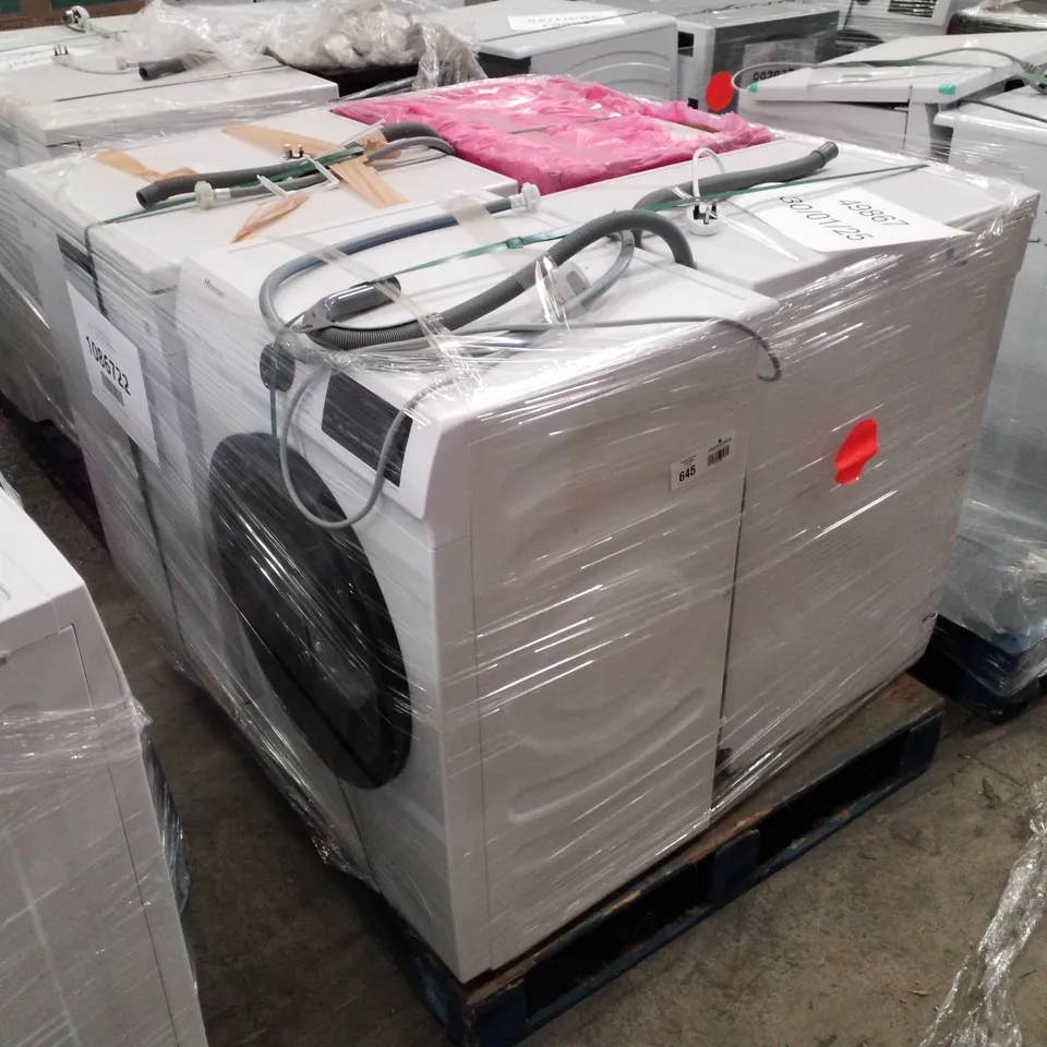 PALLET OF APPROXIMATELY 4 UNPROCESSED RAW RETURN WHITE GOODS TO INCLUDE