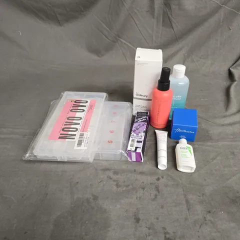 APPROXIMATEY 20 HEALTH AND BEAUTY PRODUCTS TO INCLUDE - THE ORDINARY GLYCOLIC ACID TONER - HERSHESHONS AMOST EVERYTHING CREAM - ACRYLIC NAILS - ETC