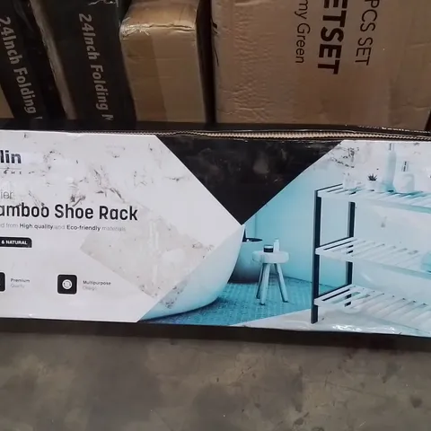 BOXED KEPLIN 3 TIER BAMBOO SHOE RACK