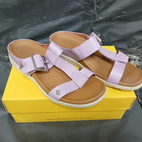 BOXED PAIR OF STRIVE SANTORINI SANDAL - UK SIZE 6