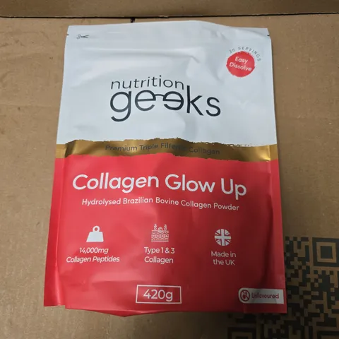 NUTRITION GEEKS COLLAGEN GLOW UP - UNFLAVORED - 420G