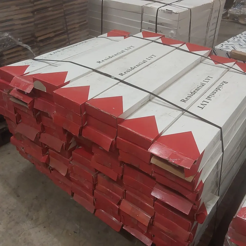 PALLET CONTAINING APPROXIMATELY 87x PACKS OF HOME DECOR OILED WOOD LUXURY VINYL TILES - 3.34M² PP