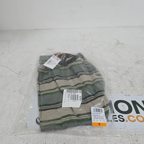 SUPERDRY RELAXED FIT GREEN STRIPE T SHIRT 36" SMALL TAGGED BAGGED