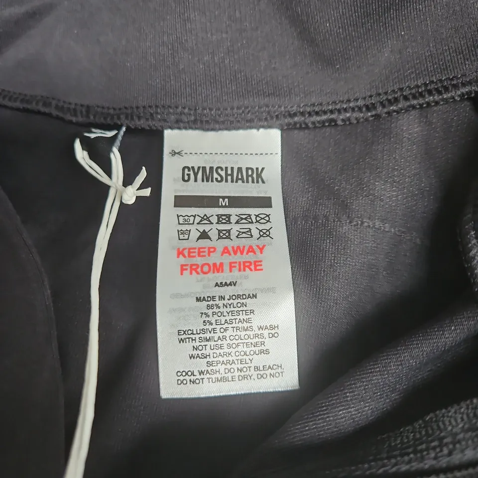 GYMSHARK MEDIUM BLACK TOP WITH TAGS