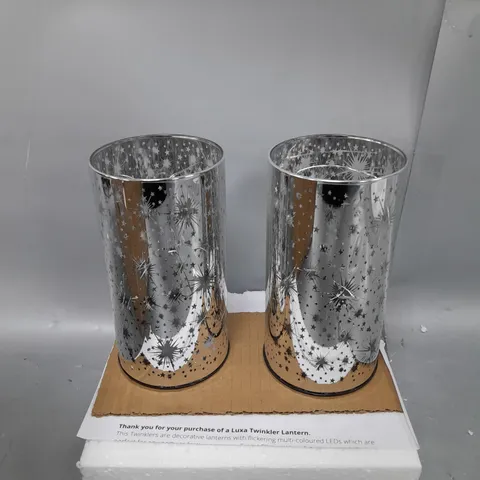 LUXA SET OF 2 PROJECTION TWINKLER LAMPS - STAR DESIGN