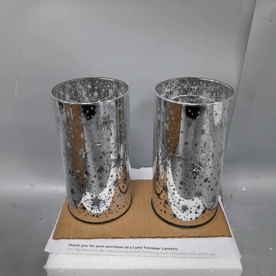 LUXA SET OF 2 PROJECTION TWINKLER LAMPS - STAR DESIGN 