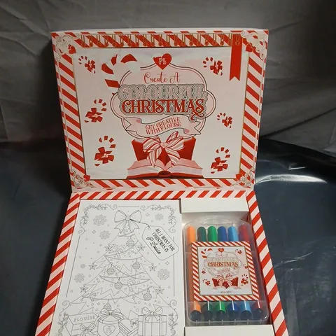 PLOUISE COLOURFUL CHRISTMAS CRAFT KIT WITH MARKERS