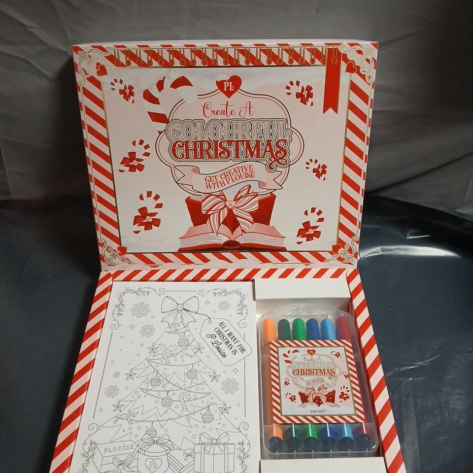 PLOUISE COLOURFUL CHRISTMAS CRAFT KIT WITH MARKERS