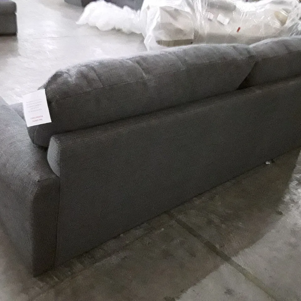 3 SEATER SOFA - DARK GREY FABRIC