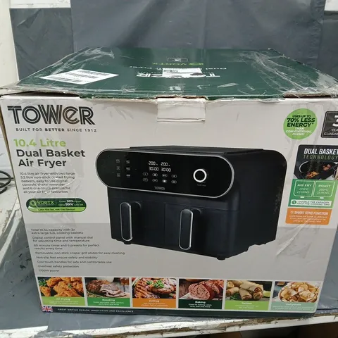 TOWER T17144 VORTX 10.4L DUO BASKET AIR FRYER