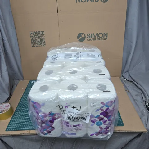 JUMBO KITCHEN TOWELS – PACK OF 12 ROLLS (80 SHEETS PER ROLL)