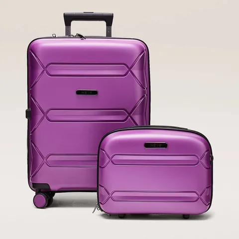 OUTLET HEYS MILOS CABIN AND VANITY CASE SET - PLUM