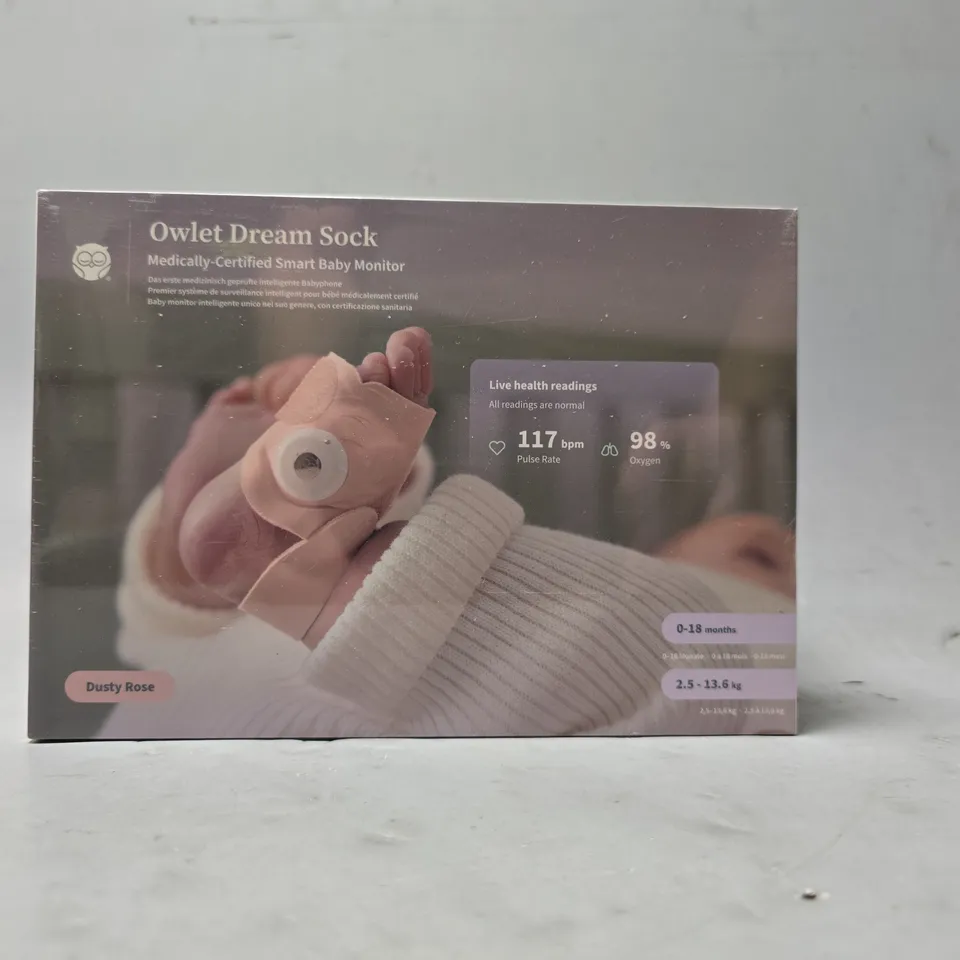 SEALED OWLET DREAM SOCK SMART BABY MONITOR 