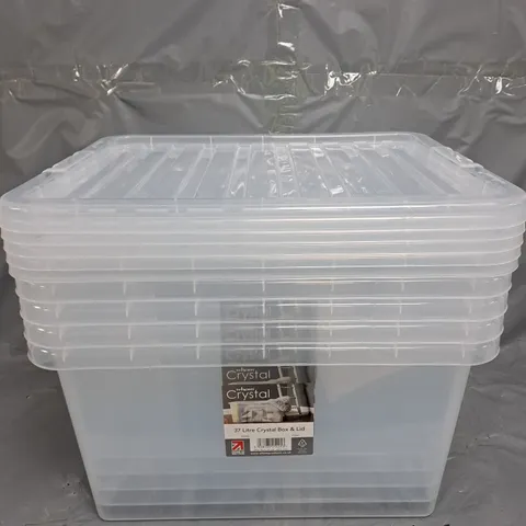 4 X WHAM PLASTIC STORAGE CONTAINERS 