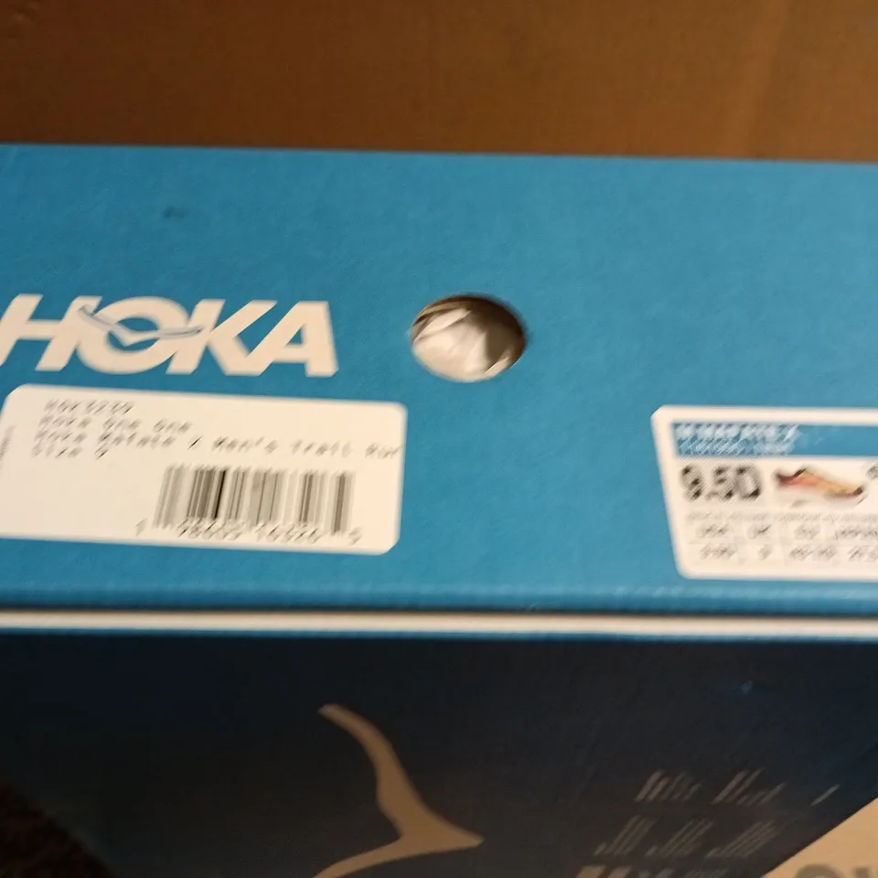 BOXED PAIR OF HOKA MAFATE X MENS TRAIL RUNNING SHOES - UK SIZE 9