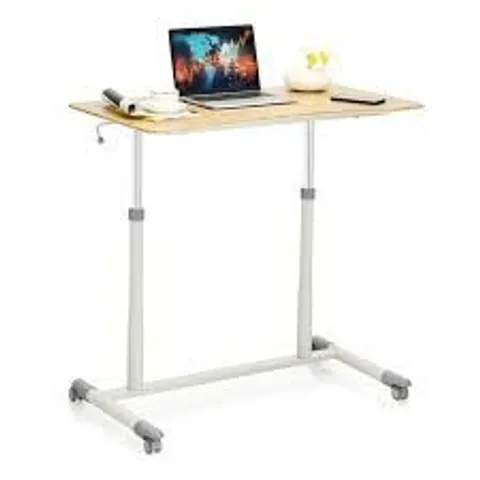 BOXED COSTWAY HEIGHT ADJUSTABLE LAPTOP TABLE - BROWN